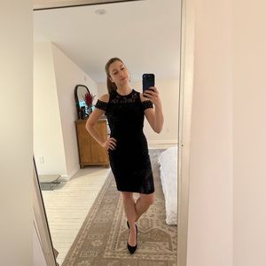 Mademoiselle Philip Marc Lace Cocktail Dress 0022